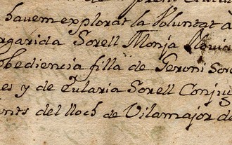 Book of exploration of wills (1650-1834)