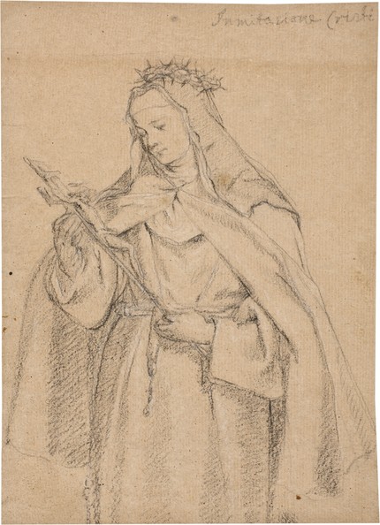 Santa Catalina de Siena dibujo